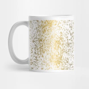 White and Gold Patina Style Design Mug